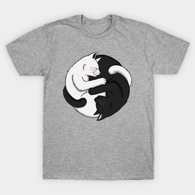 Yin Yang Cats Cats T Shirt Teepublic