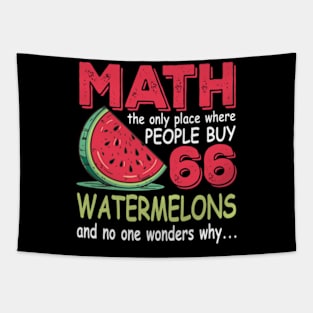 Math And Watermelons Mathematics Calculation Numbers Tapestry