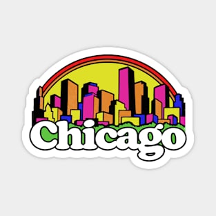 Chicago ------ Retro 80s Aesthetic Magnet