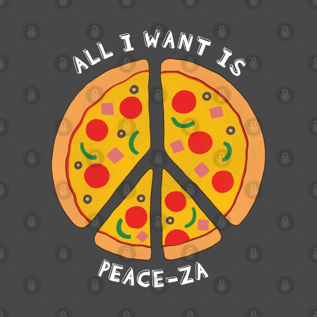 Love Pizza Love Peace by awesomesaucebysandy