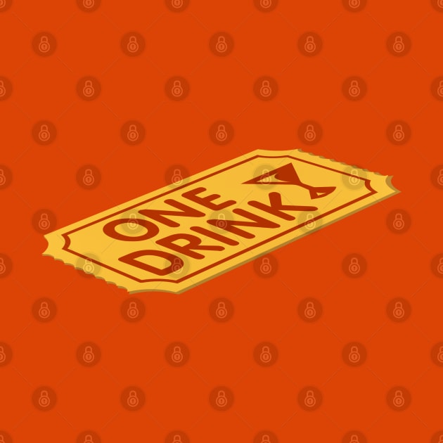 One Drink Ticket by Quirky Design Collective