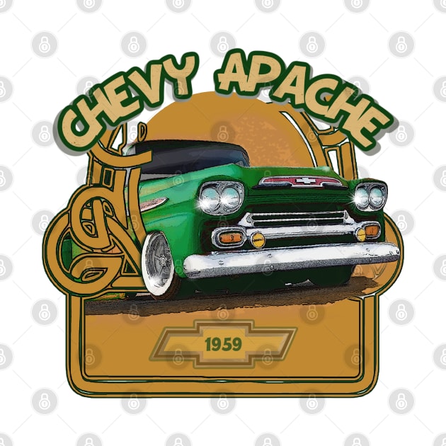 1959 Chevy Apache Pickup Truck by Wilcox PhotoArt