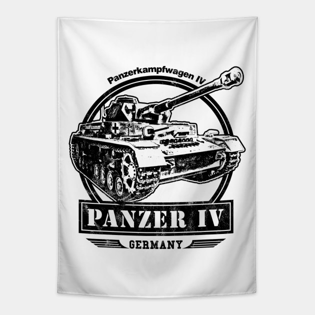 Panzer 4 - German WW2 Tank Tapestry by rycotokyo81