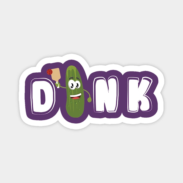 Pickleball Dinking Pickle Magnet by BitterOranges