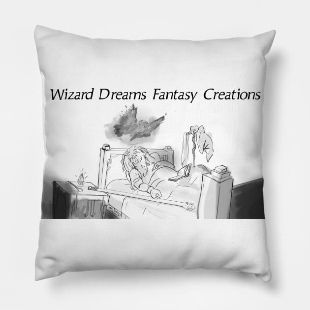 WDFC Wizard Sleeping Banner Pillow by WizardDreamsFantasyCreations