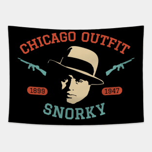 Al Capone 'Snorky' Portrait Logo - Chicago Outfit Tapestry