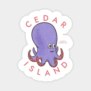 Cedar Island, NC Summertime Vacationing Octopus Magnet