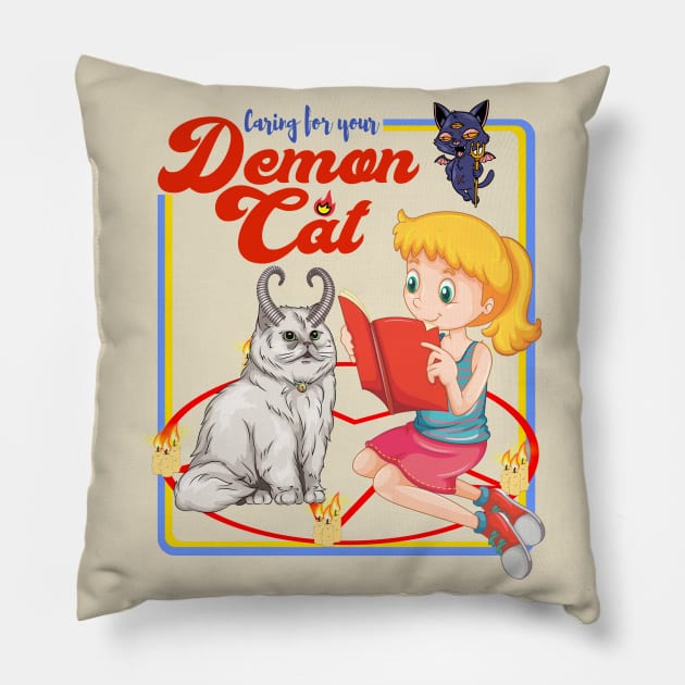 Caring for Your Demon Cat Pillow by copacoba