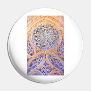 Rosácea Mosteiro Batalha. monastery rose window . color pencil Pin