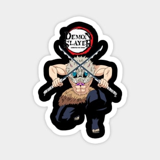 Demon Slayer - Inosuke in Action Magnet
