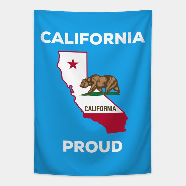 California Proud Tapestry by CoastalDesignStudios