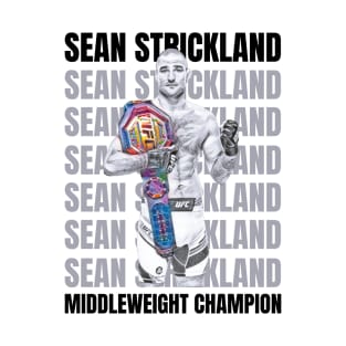 Sean Strickland New Middleweight Champion T-Shirt T-Shirt