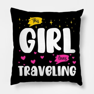 This Girl Loves Traveling - Wanderlust Explorer Pillow