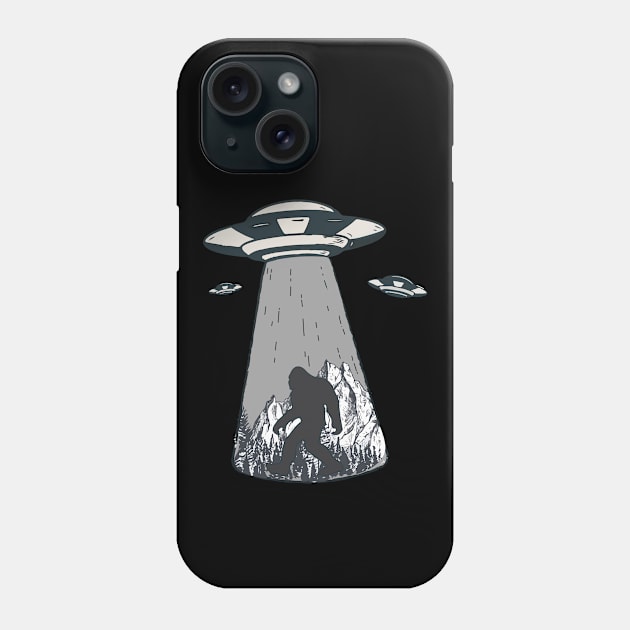 Big Foot Ufo Gift Phone Case by gabrielakaren