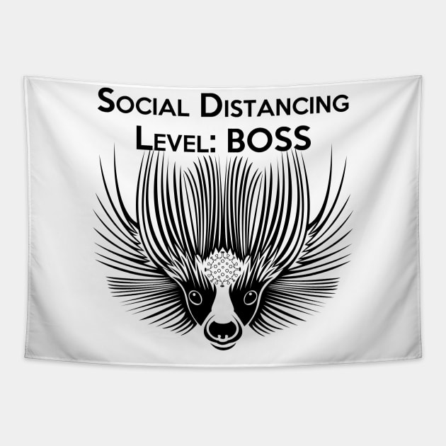 Social Distancing Level: BOSS Tapestry by CounterCultureWISE