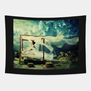 THE DREAM BED Tapestry