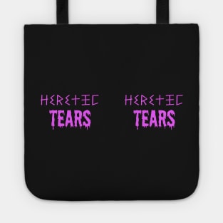 Heretic Tears Mug -  Tongue Pink Text on Vulva Purple Tote