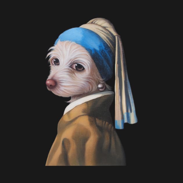 The Dog with the Pearl Earring (silhouette) by DaleSizer