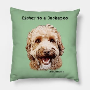 Cockapoo Dog Sister Pillow