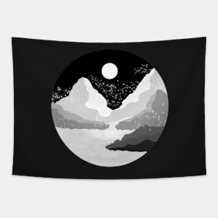 Lunar Landscape Tapestry