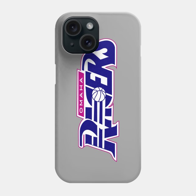 Defunct Omaha Racers Basketball Phone Case by LocalZonly