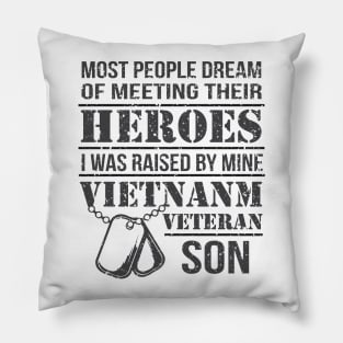 Vietnam Veteran Son - Vietnam Veteran Papa Pillow