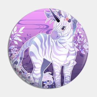 Lavender Zebra Pin