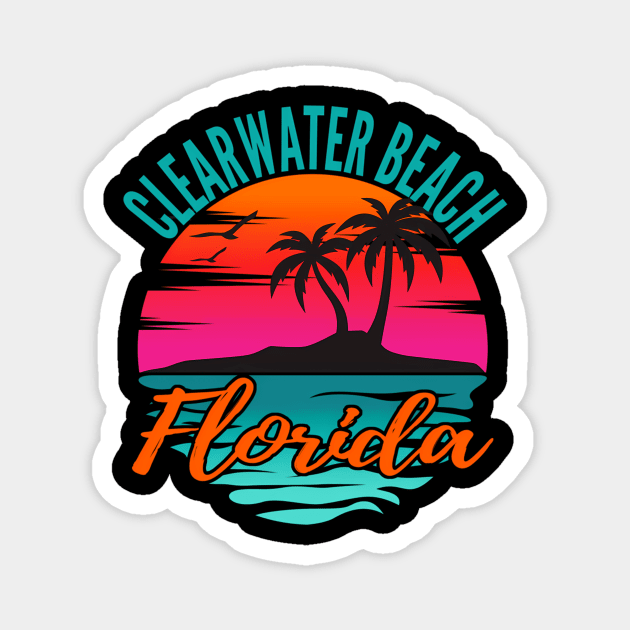 Clearwater Beach Florida Magnet by Store-Donald-Gratin