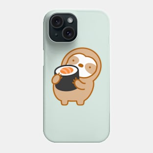 Cute Salmon Sushi Roll Sloth Phone Case