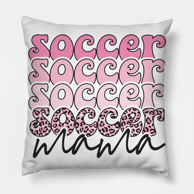 Soccer Mama Leopard Print Valentines Pillow by Way Down South