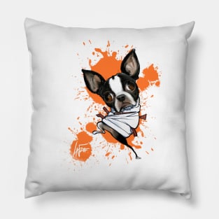 Crazy Boston Terrier Pillow