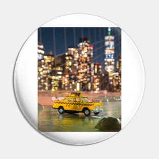 New York Yellow Taxi Night Pin