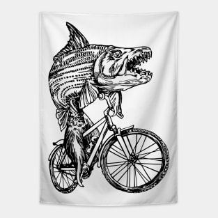 SEEMBO Tiger Fish Cycling Bicycle Cyclist Bicycling Biking Tapestry