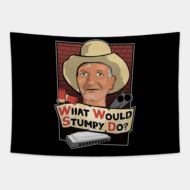 What Would Stumpy Do? Tapestry by robotrobotROBOT