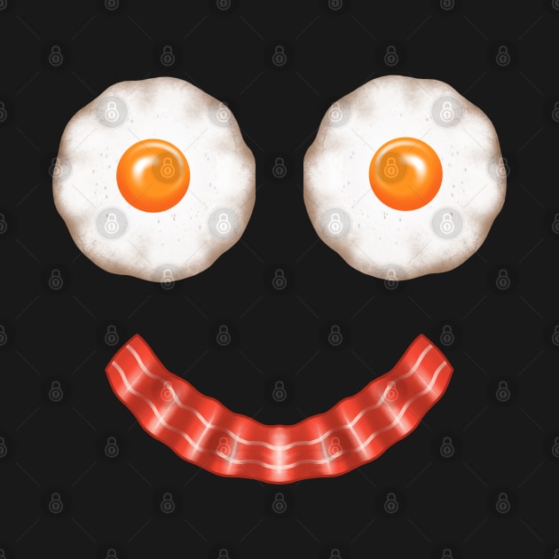 Bacon and eggs ,smile face by Artardishop