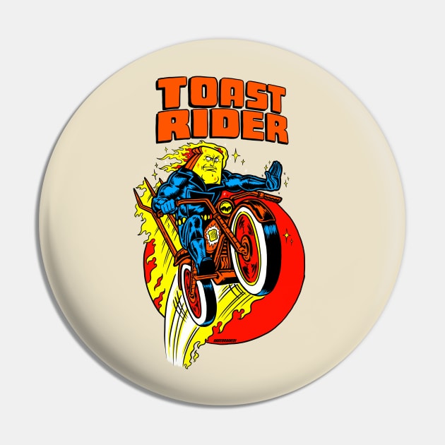 Toast Rider Pin by harebrained