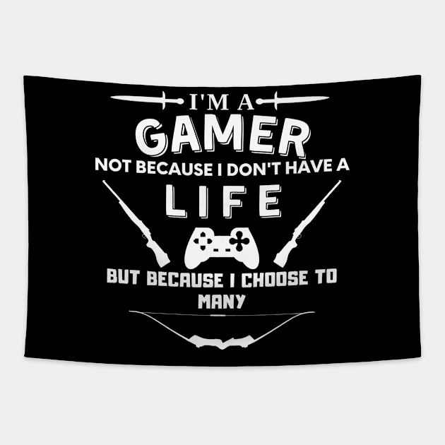 I'm a gamer - gamer Tapestry by holy mouse