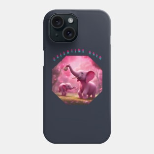 Galentines day baby elephants Phone Case