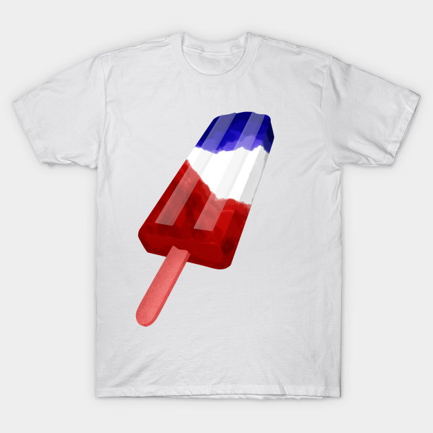 Red White and Blue Popsicle - Cool - T 