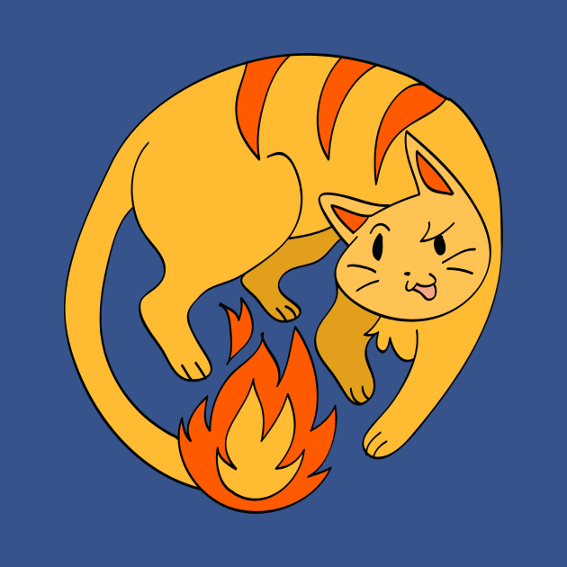 Fire Cat by saradaboru