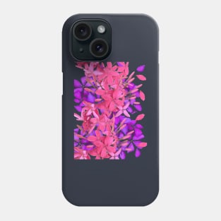 pink and purple flowers Phone Case