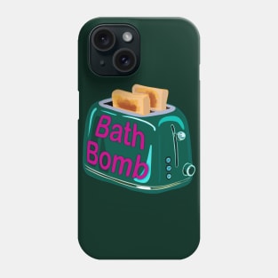 Retro inscription "Bath bomb" Phone Case