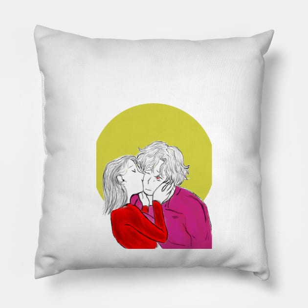 loving couple Pillow by vi.to