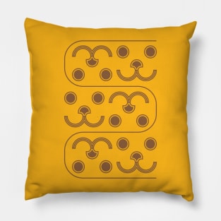 Cute animal face seamless pattern #1 Pillow