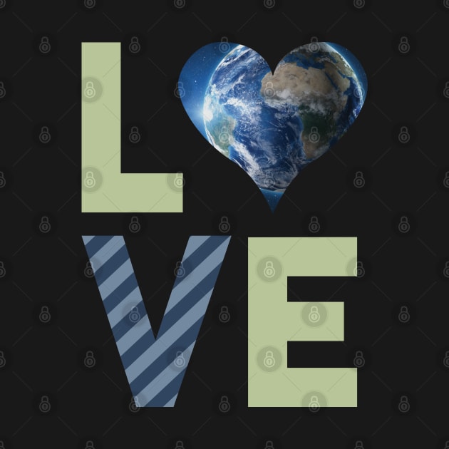 Vintage Love Earth Day retro love the Earth Day by laverdeden