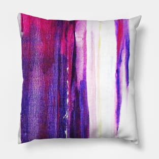 modern abstract painting purple Pillow