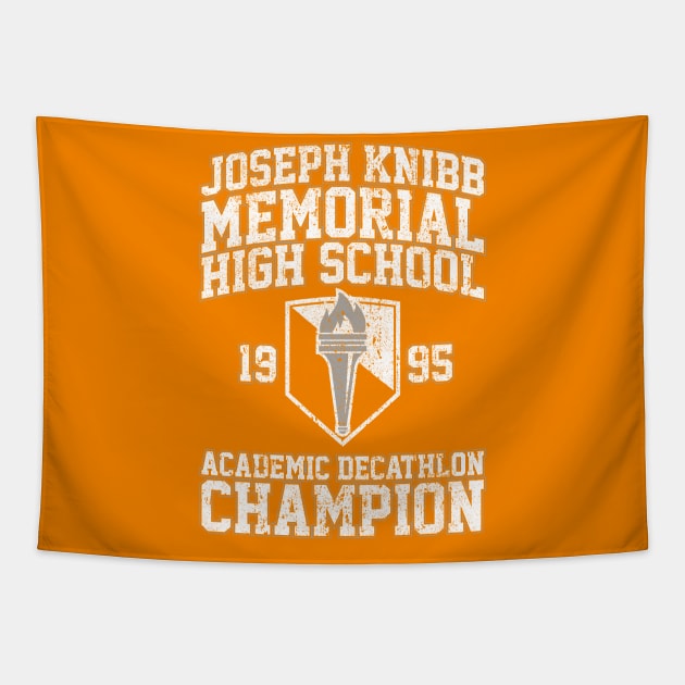 Joseph Knibb Memorial High School Academic Decathlon Champion (Variant) Tapestry by huckblade