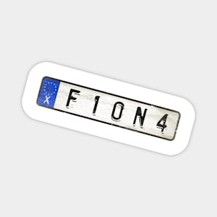 Fiona - License Plate Magnet