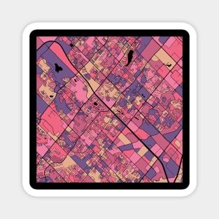 Brampton Map Pattern in Purple & Pink Magnet