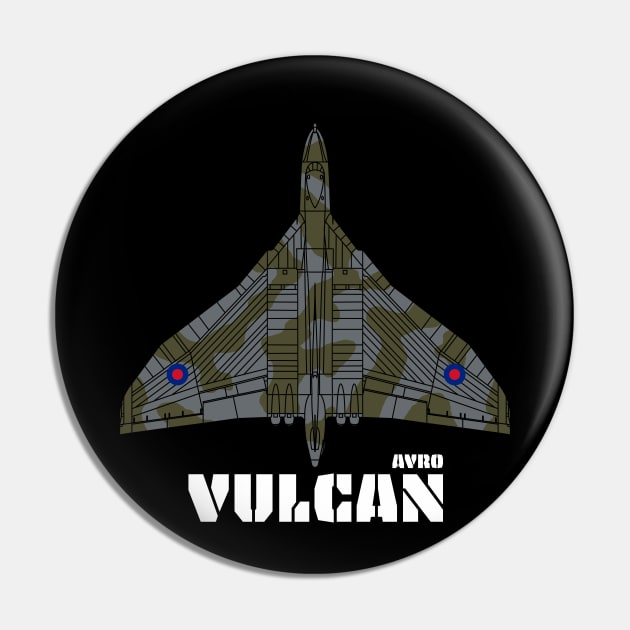 Avro Vulcan 'V Bomber' Pin by BearCaveDesigns